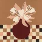 Calico Tulips Art Print