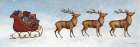 Deck The Halls Reindeer Art Print
