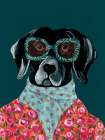 Dashing Labrador Art Print