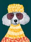 Poodle Power Art Print