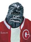 Letterman Gorilla Art Print