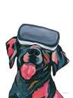 VR Labrador Art Print