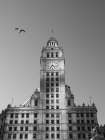 Chicago River Walk BW Art Print
