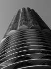Chicago Skyline Marina City III BW Minimalist Print