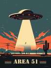 Area 51 UFO Art Print