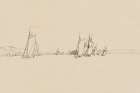 Sketch of the Harbor I Art Print