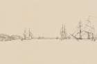 Sketch of the Harbor II Art Print