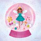 Sugar Plum Snowglobe Art Print