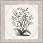 Batik Flowers I v2 Art Print