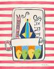 Sardine Tin II Red Art Print