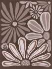 Mocha Blooms III Art Print