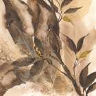 Gilded Leaf Collage II Art Print