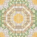 Botanical Mosaic VII Art Print