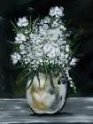 Moody Rose in Vase Art Print