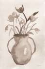 Sepia Vase Art Print