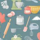 Bake Shop Pattern IVC Art Print