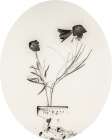 Glass Plate III Oval Art Print