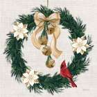 Evergreen Christmas V Art Print