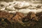 Beauty of Zion No Blur Sepia Art Print