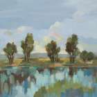 River Reflections Art Print