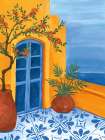 Santorini Escape II Art Print
