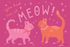 Purrfect Match I Art Print