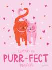 Purrfect Match II Art Print