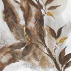 Gilded Leaf Collage v2 II Modern Print