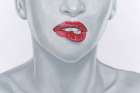 Hot Lips Art Print