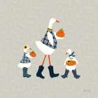 Ducks in the Pumpkin Patch X Art Print