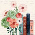 Books and Blooms I Art Print