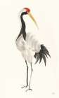Scroll Crane II Warm Crop Minimalist Print
