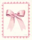 Emilys Bows Pink I Art Print