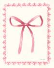 Emilys Bows Pink II Art Print