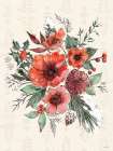 Festive Blooms IX Art Print