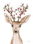 Light Tangled Reindeer Art Print