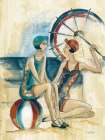 Bathing Beauties I Art Print