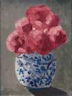 Peonies in Chinoiserie Vase Country Traditions Art Print