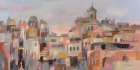 Village at Dawn Art Print