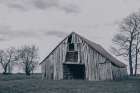 Old Hay Barn BW Art Print