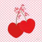 Cherry Hearts Art Print