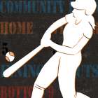 Womens Scoreboard Softball v2 Art Print