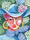 Southern Belle Cowgirl Art Print
