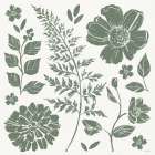 Flower Fest II Mono Art Print