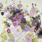 Gardening in Mauve Art Print