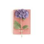 Purple Hydrangea on Book Art Print