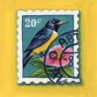 Beautiful Bird Stamp Art Print