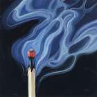 Blowing Out A Match II Art Print