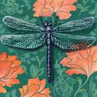Dragonfly on The Wall Art Print
