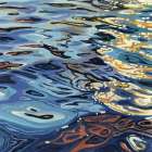 Sunrise on Rippling Water Art Print